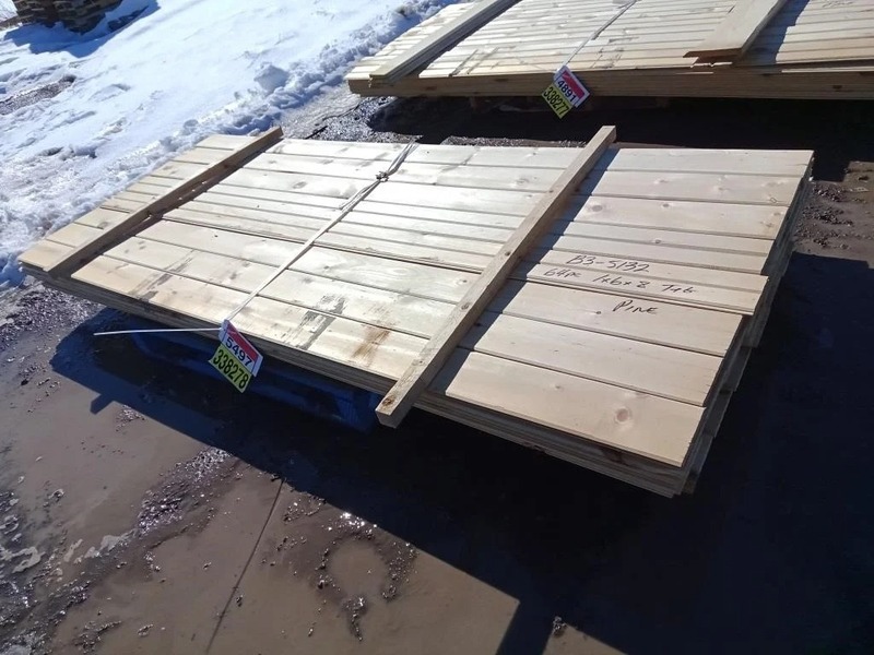 64 Pcs Of T&G Pine Lumber photo
